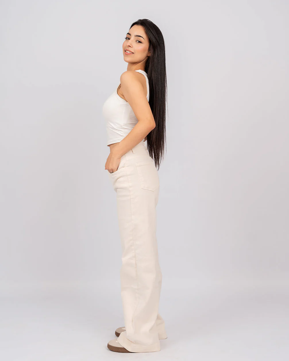 Jean Baggy Taille Haute - Image 6