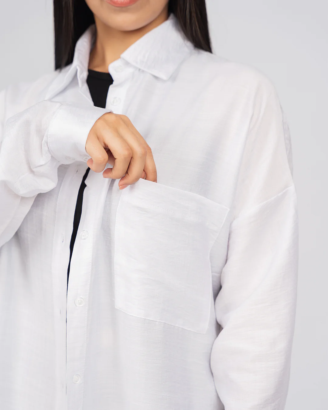 Chemise crêpe froissé - Image 5