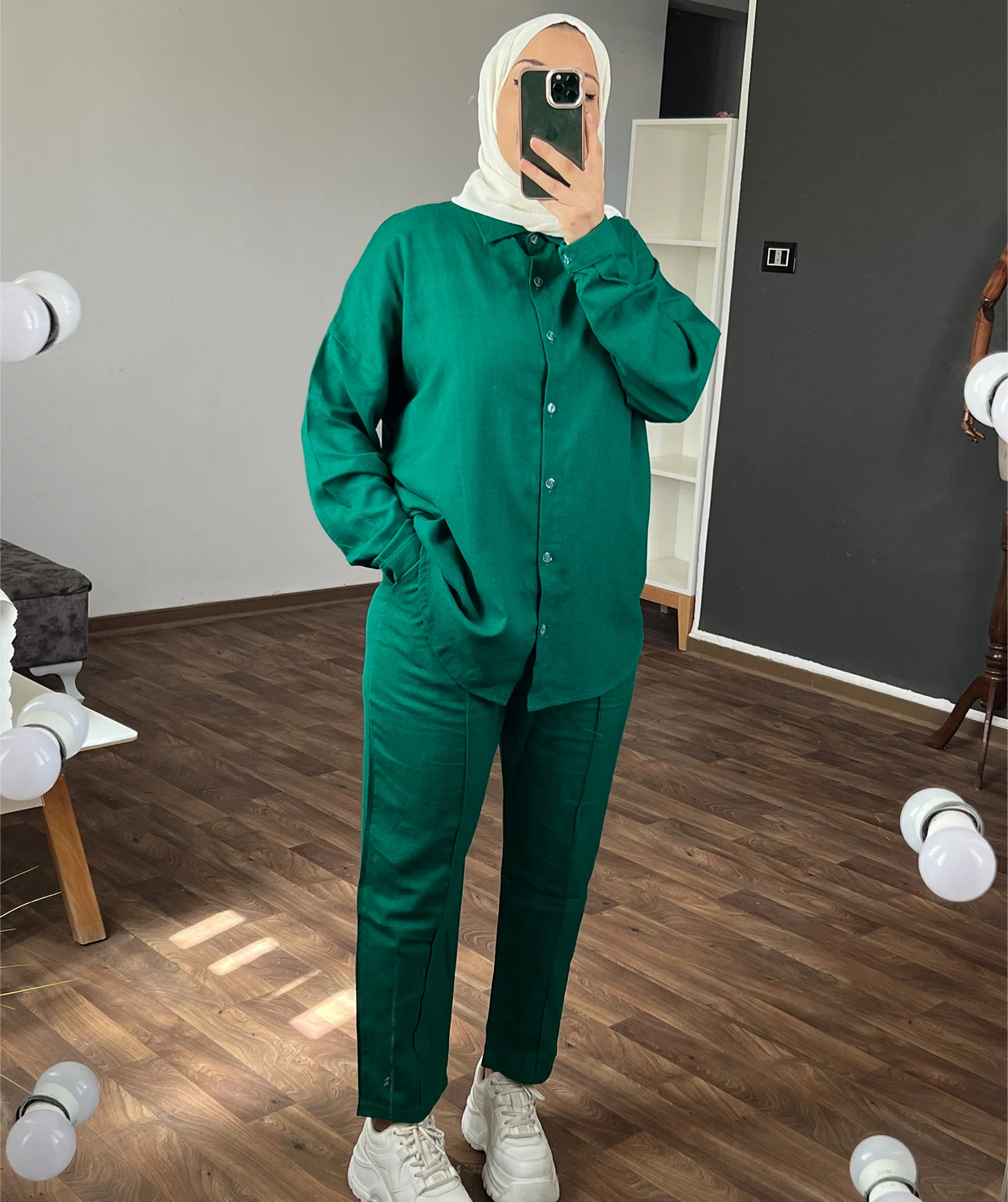Ensemble en Lin Chemise & Pantalon - Image 11