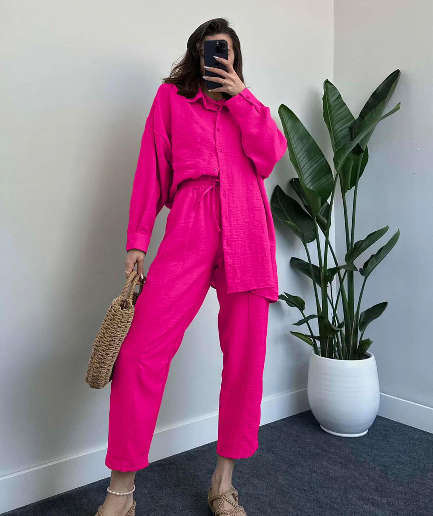 Ensemble en Lin Chemise & Pantalon - Image 14