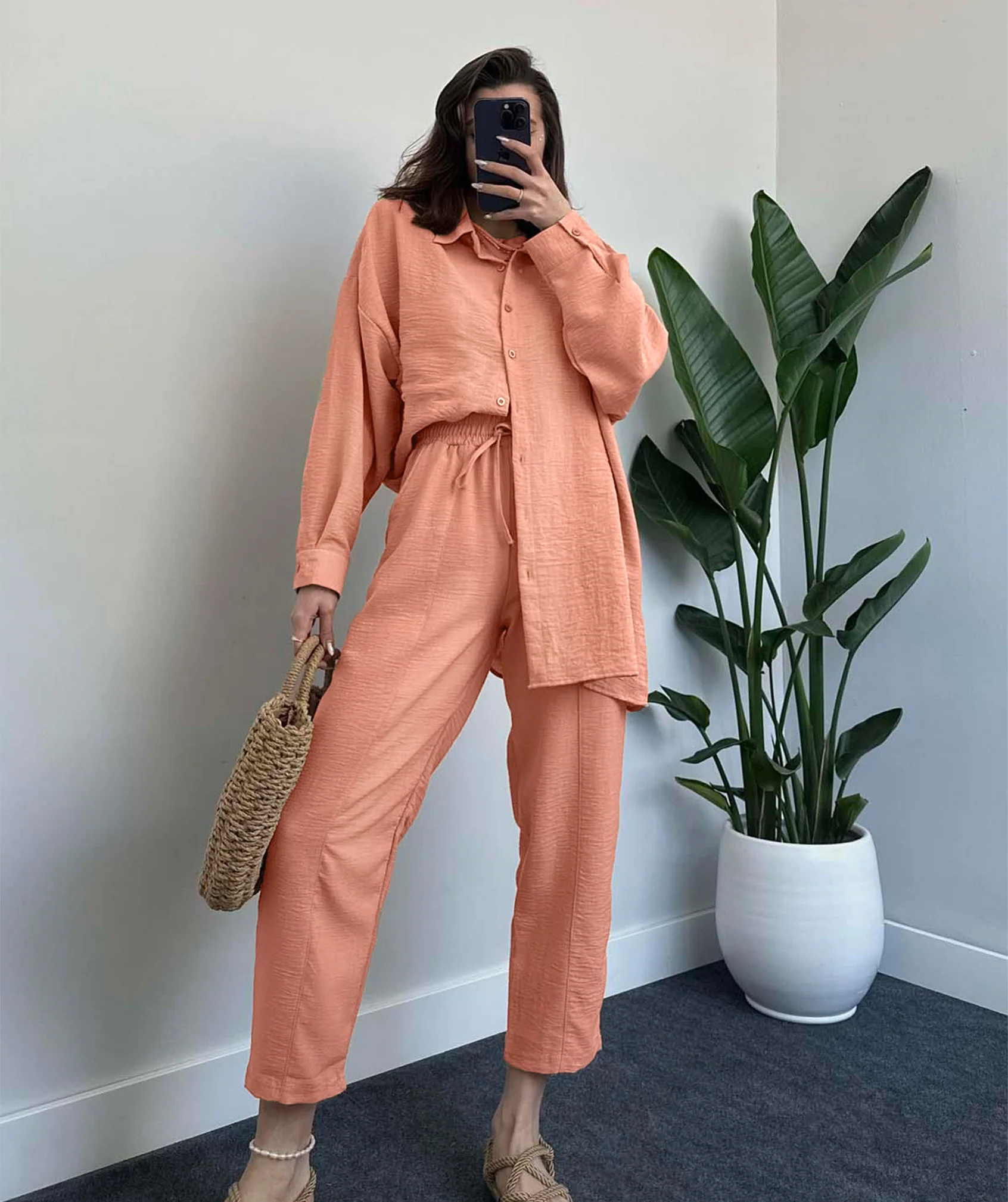 Ensemble en Lin Chemise & Pantalon - Image 15