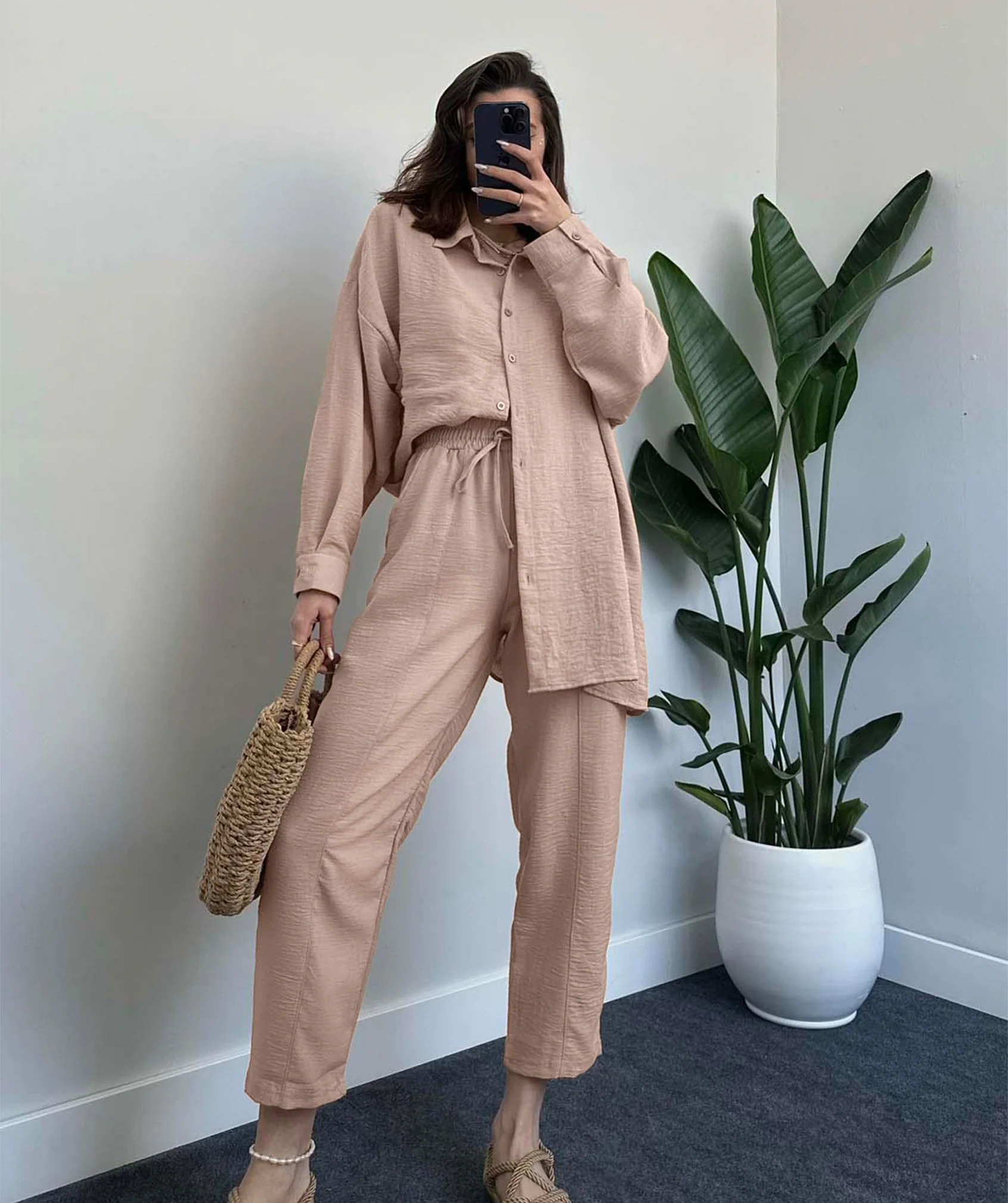 Ensemble en Lin Chemise & Pantalon - Image 16