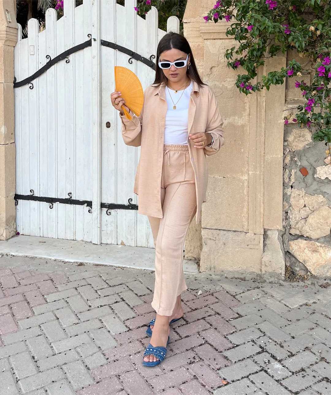 Ensemble en Lin Chemise & Pantalon - Image 4