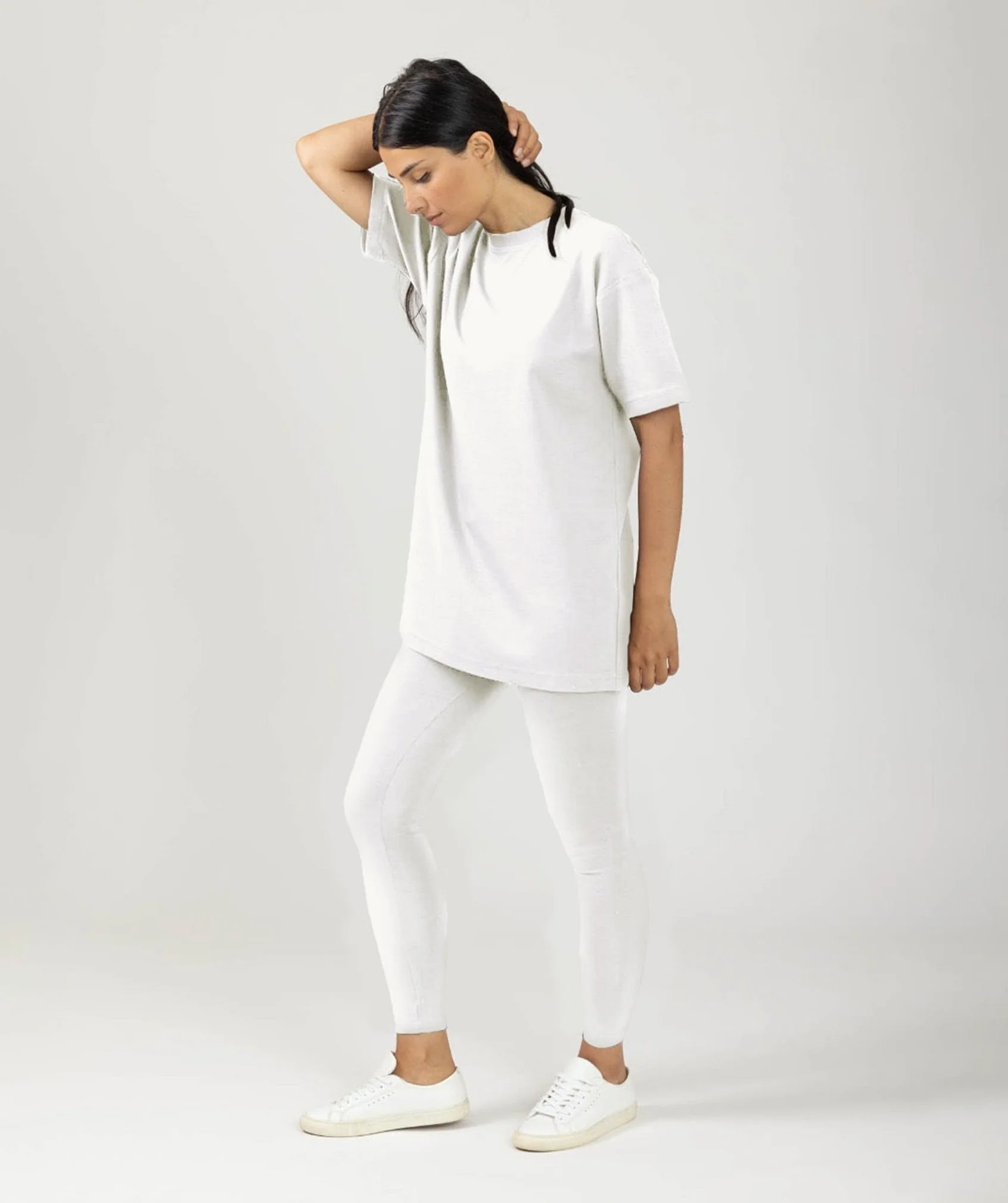 Flex Leggings Taille Haute Blanc - Image 3