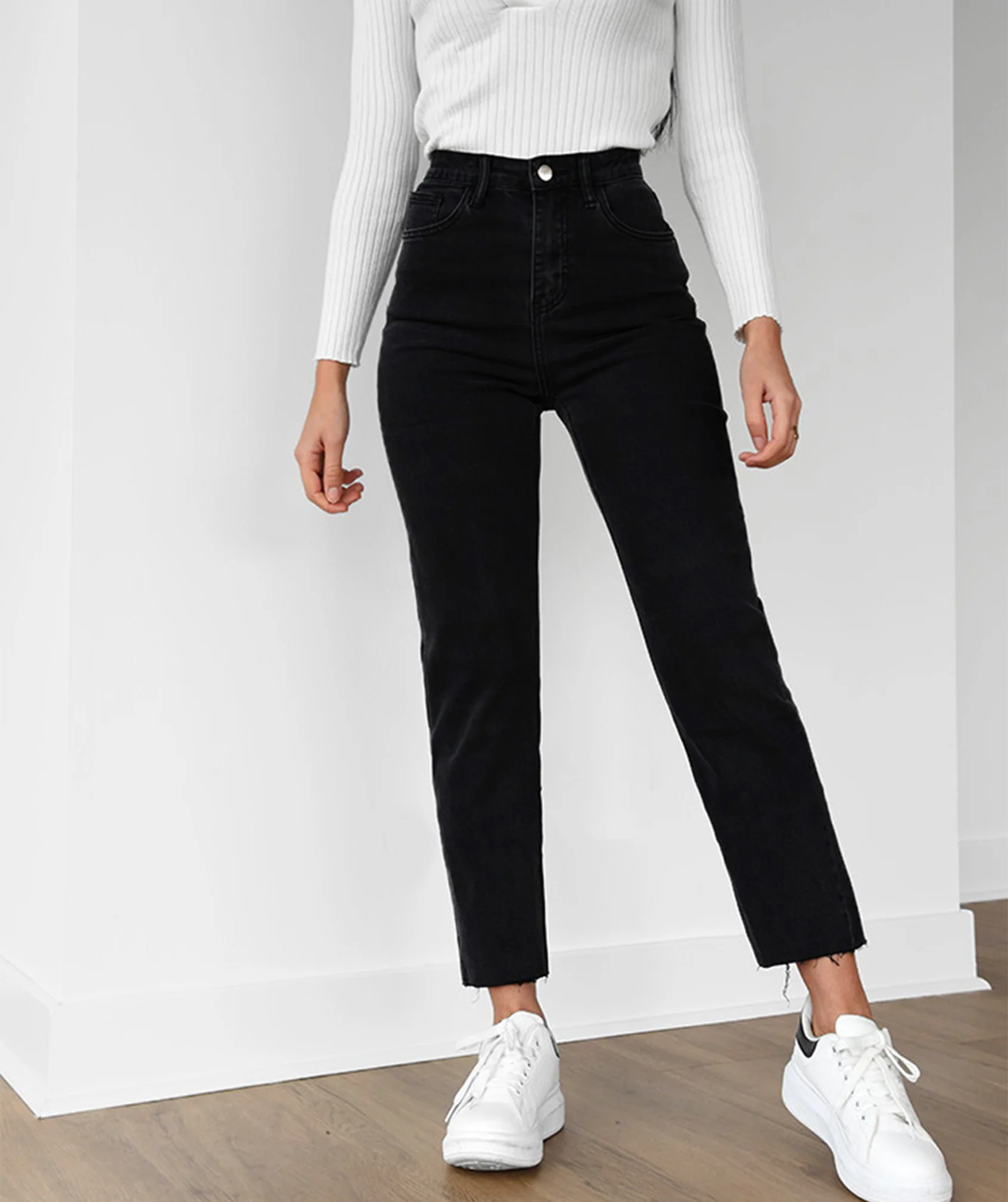 Jean Mom Fit Taille Haute - Image 11