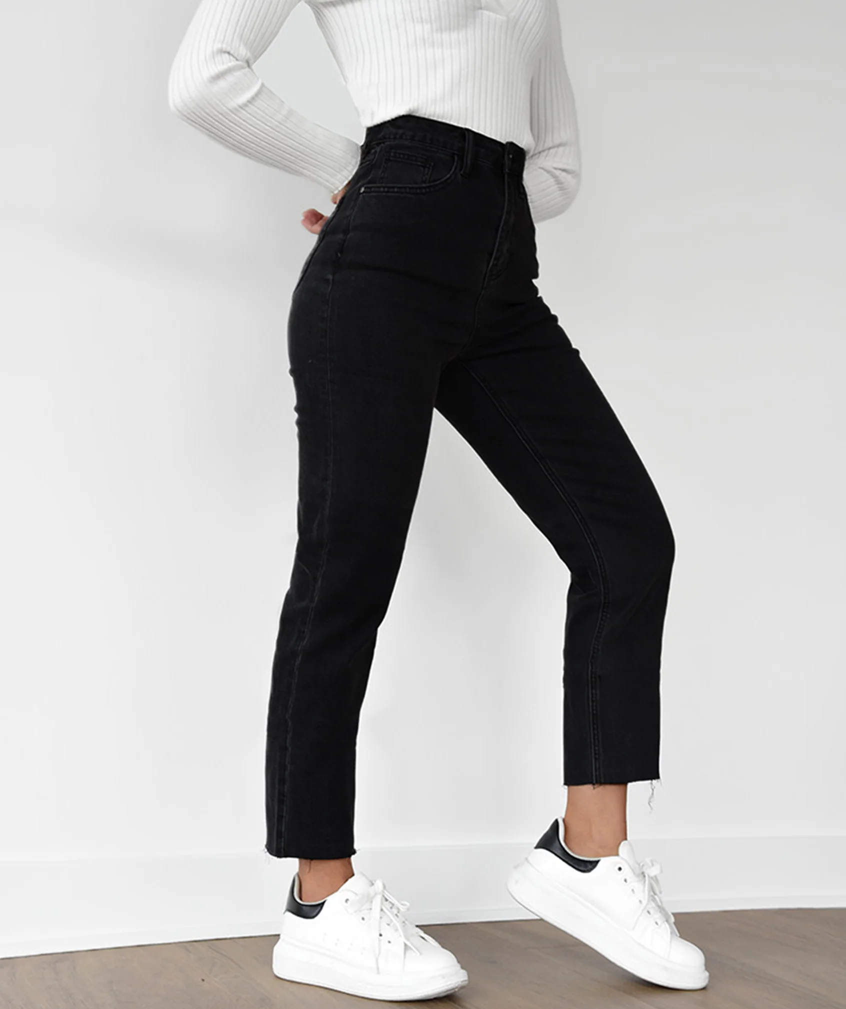 Jean Mom Fit Taille Haute - Image 12