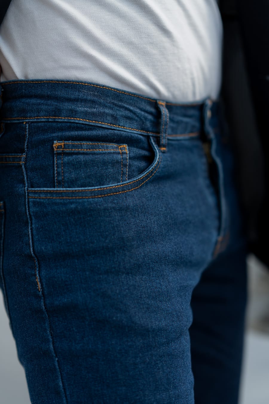 Jean Slim Coupe Ajustée - Bleu - Image 4