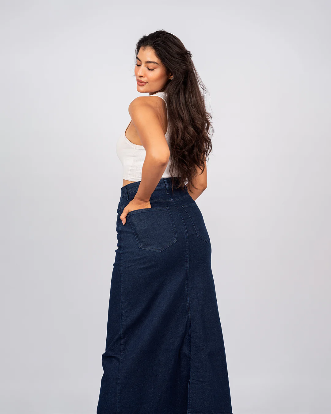 Jupe en jean longue - Image 3