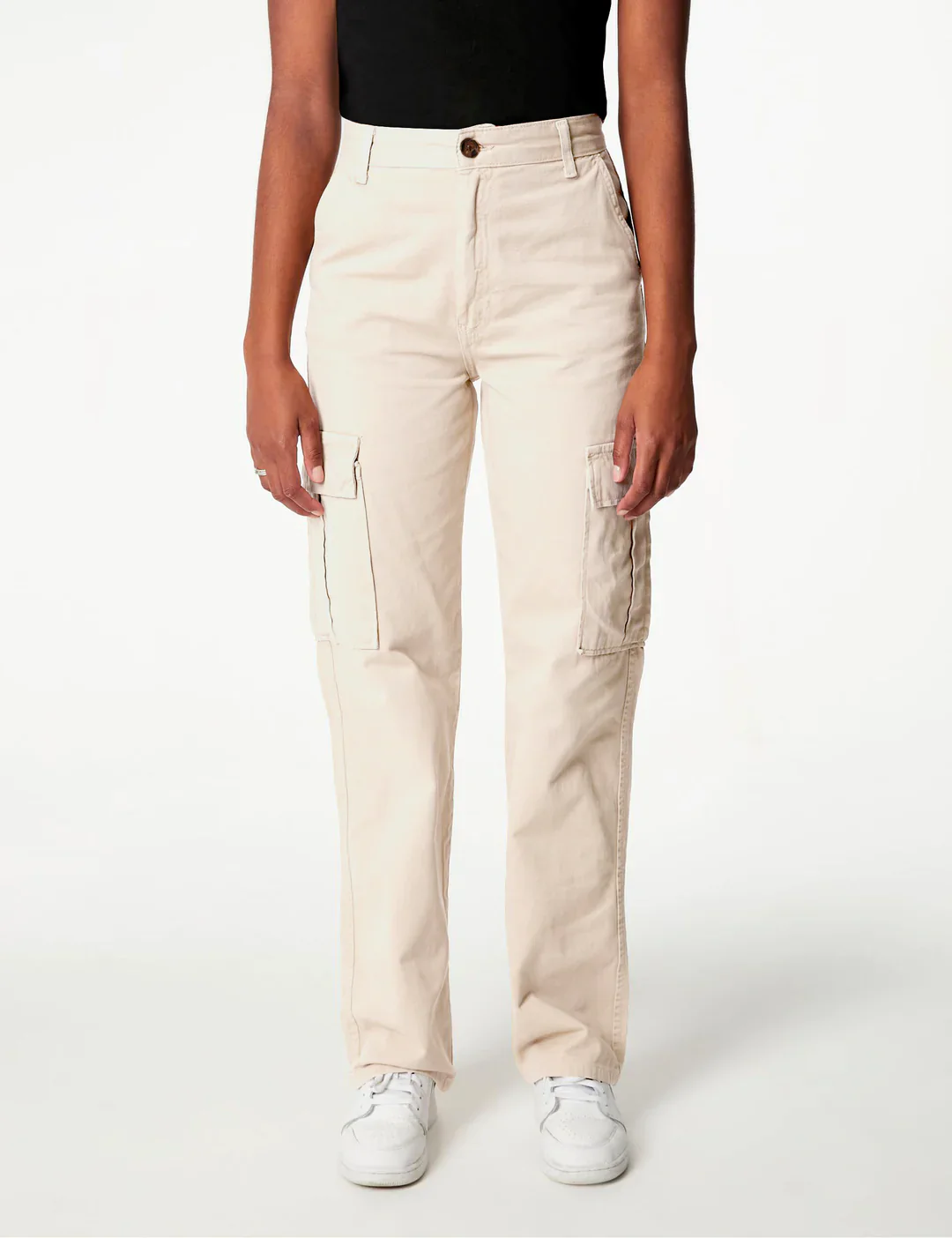 Pantalon Cargo Droit Taille Haute - Image 3
