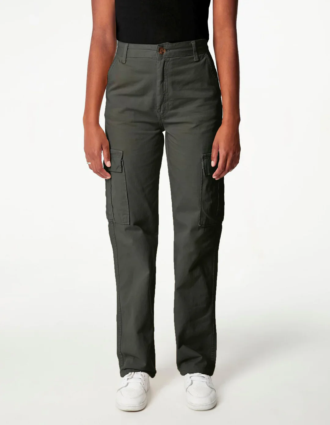 Pantalon Cargo Droit Taille Haute - Image 6